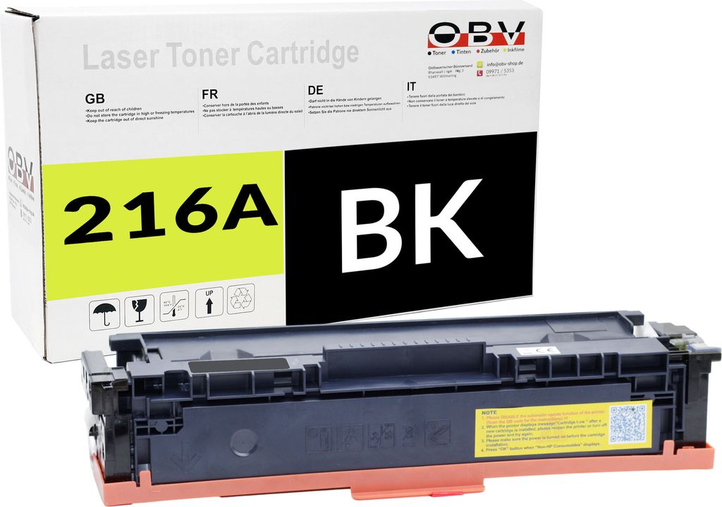 Toner kompatibel HP W2410A / 216A – ersetzt HP 216A – Schwarz – 1.050 Seiten – für HP M183fw, M182nw, M155nw