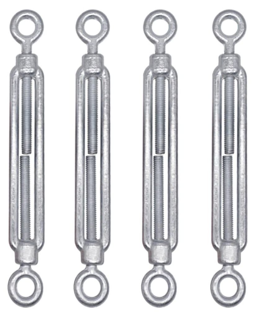 4 Stück Spannschloss M6 Öse und Ösenspanner Kabelspanner
