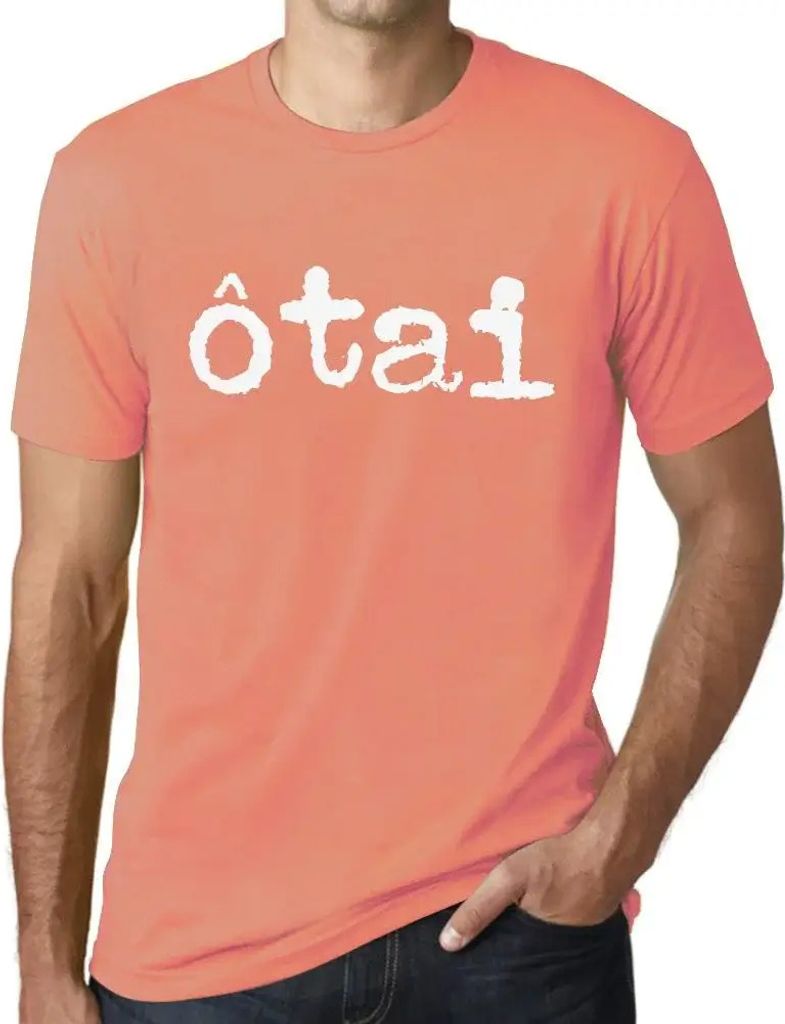 Herren Grafik T-Shirt Ôtai Öko-Verantwortlich Vintage Jahrgang Kurzarm Lustige Druck Geburtstag Geschenk Mann