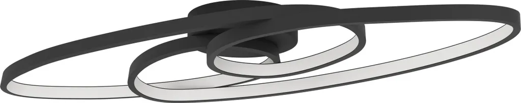 Eglo Gianella Plafoniera Design LED 3000K | Luce Calda Bianco-Nero