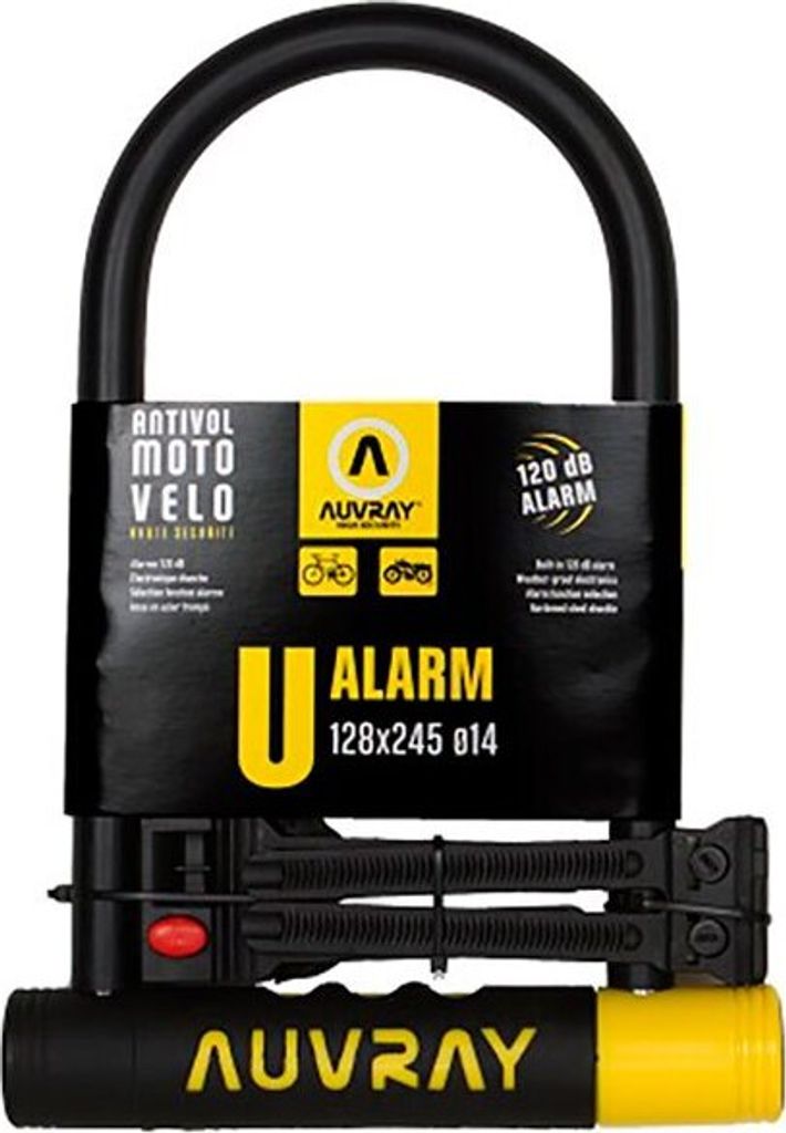 Auvray U Alarm Black / Yellow 209 x 88 mm