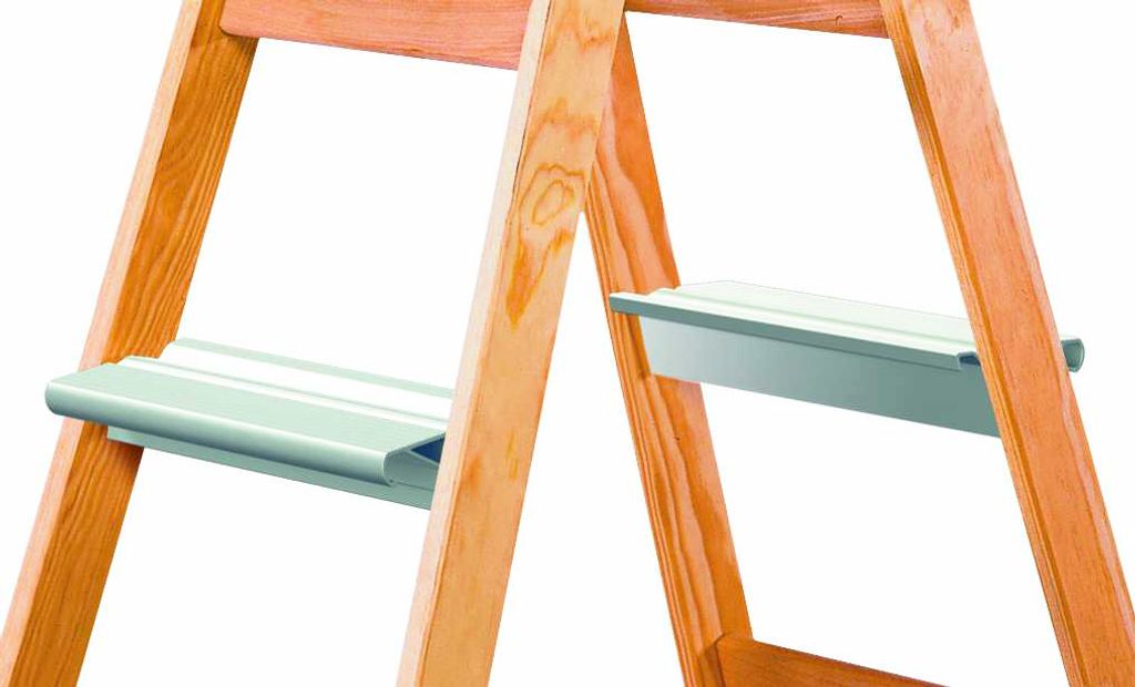 Euroline Aufsetzstufen für Holz-Sprossenstehleitern 2 Stück Produktbild 