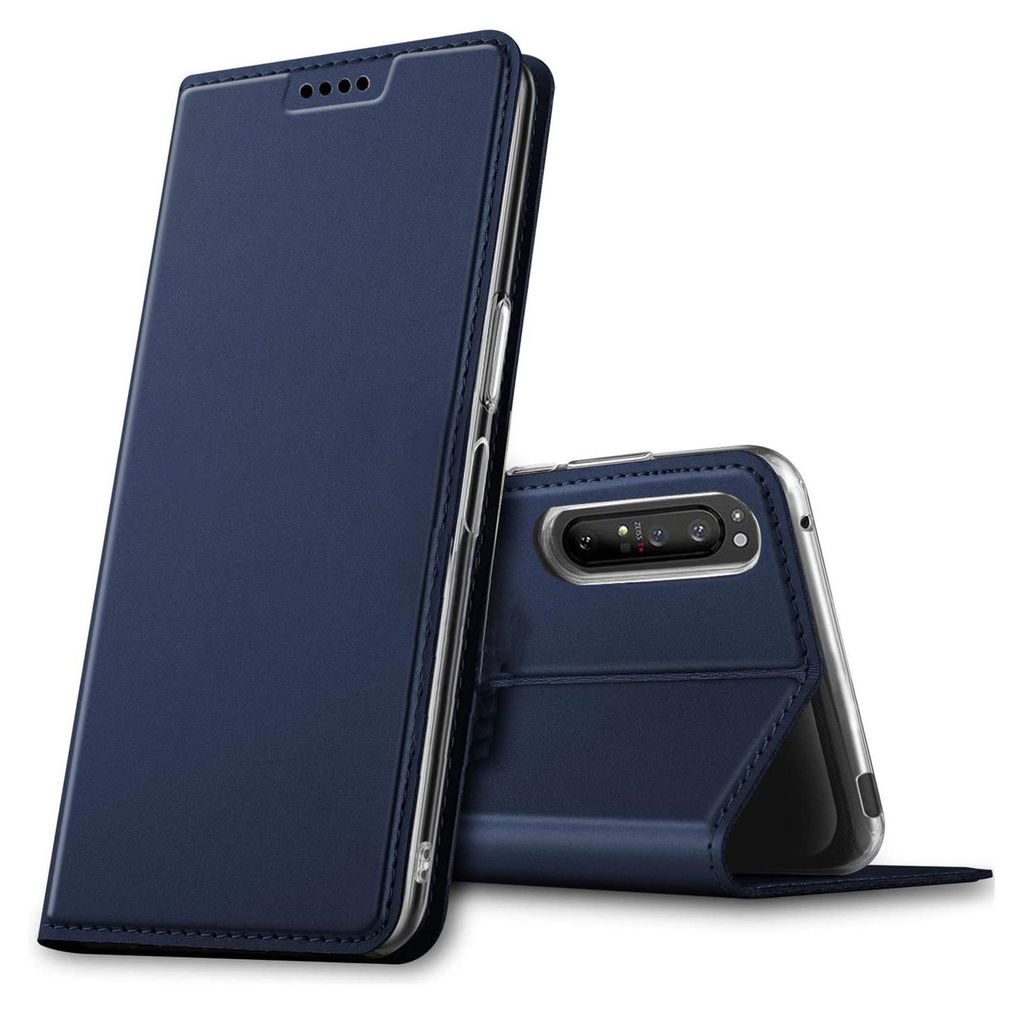 Handy Hülle Sony Xperia 1 II Book Case Schutzhülle Tasche Slim Flip Cover Etui