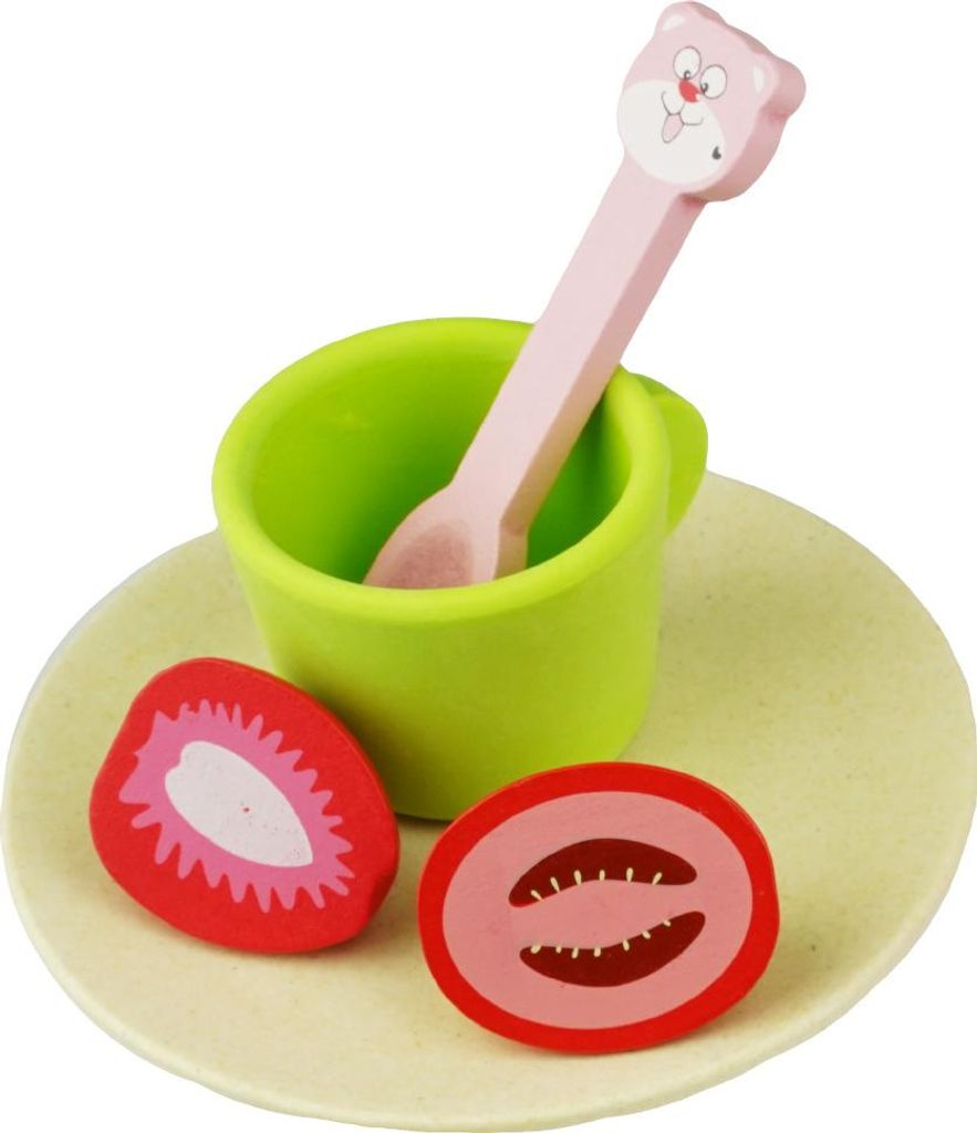 Holzaccessoires Nachmittagstee Kuchen Produktbild 