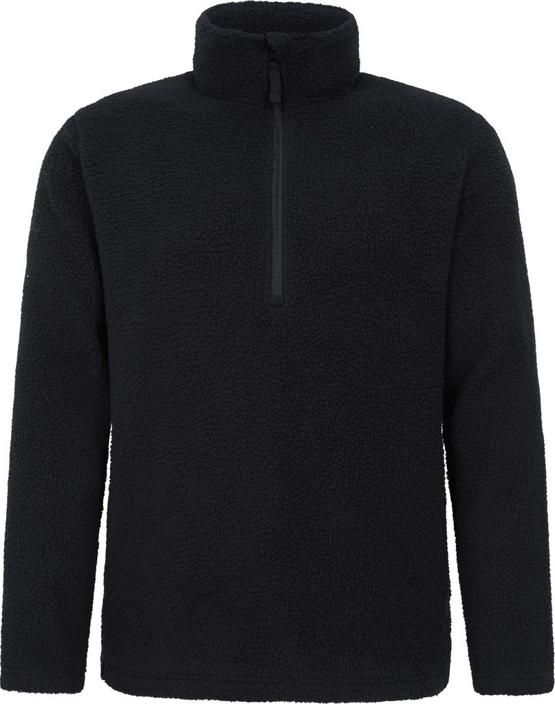 Mountain Warehouse - "Ted" Fleece-Oberteil mit halbem Reißverschluss für Herren MW3568 (XL) (Schwarz)