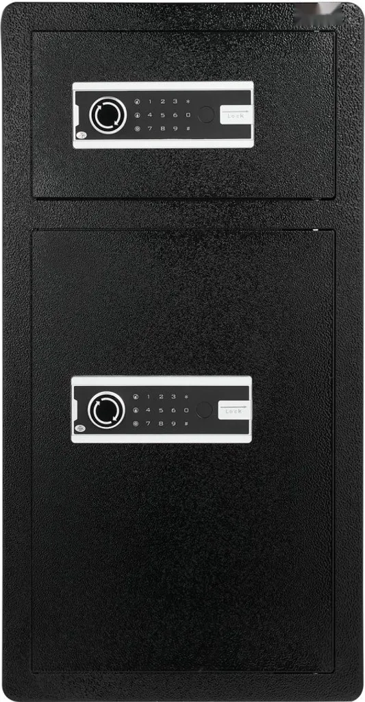 Coffre-fort mural pour documents et bijoux - Format 83cm avec LED noir - 11