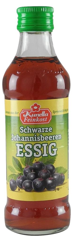 Schwarze Johannisbeeren Essig von Kunella Feinkost (100 ml) Produktbild 