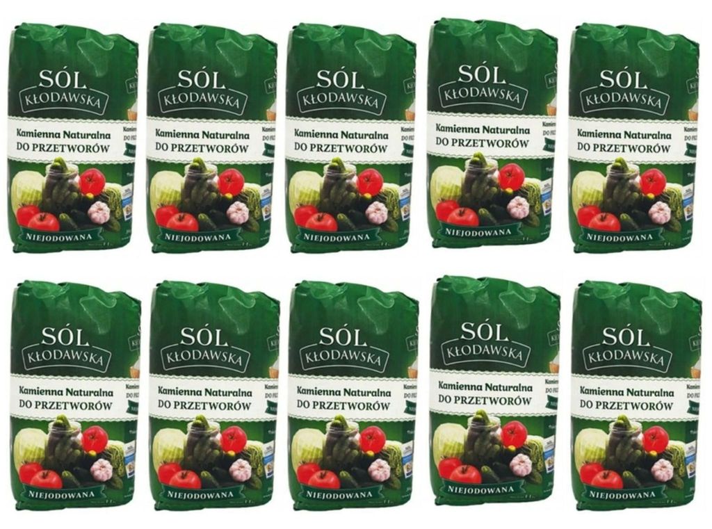 Nicht jodiertes Salz aus Kłodawa, 10 x 1,1 kg – Produktbild 