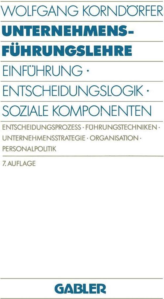 Unternehmensführungslehre