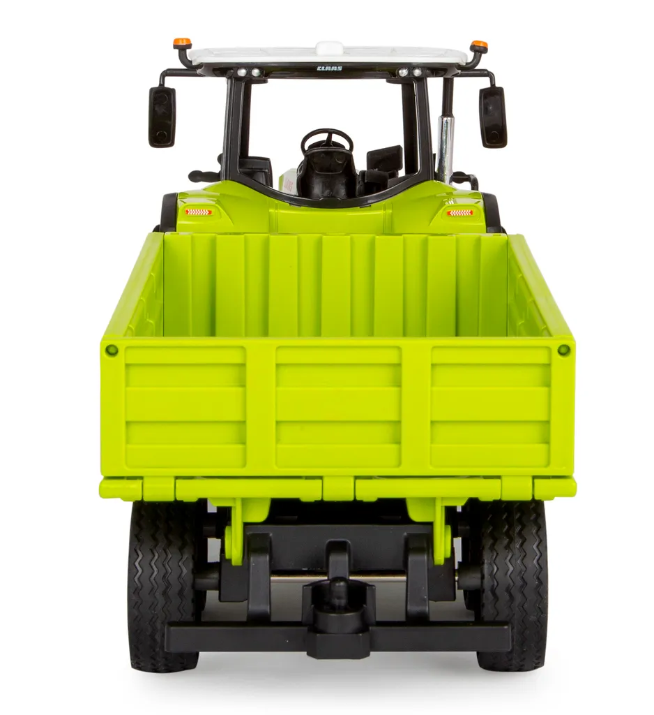 Tracteur télécommandé Claas Arion 660 Jamara avec remorque benne 1:24