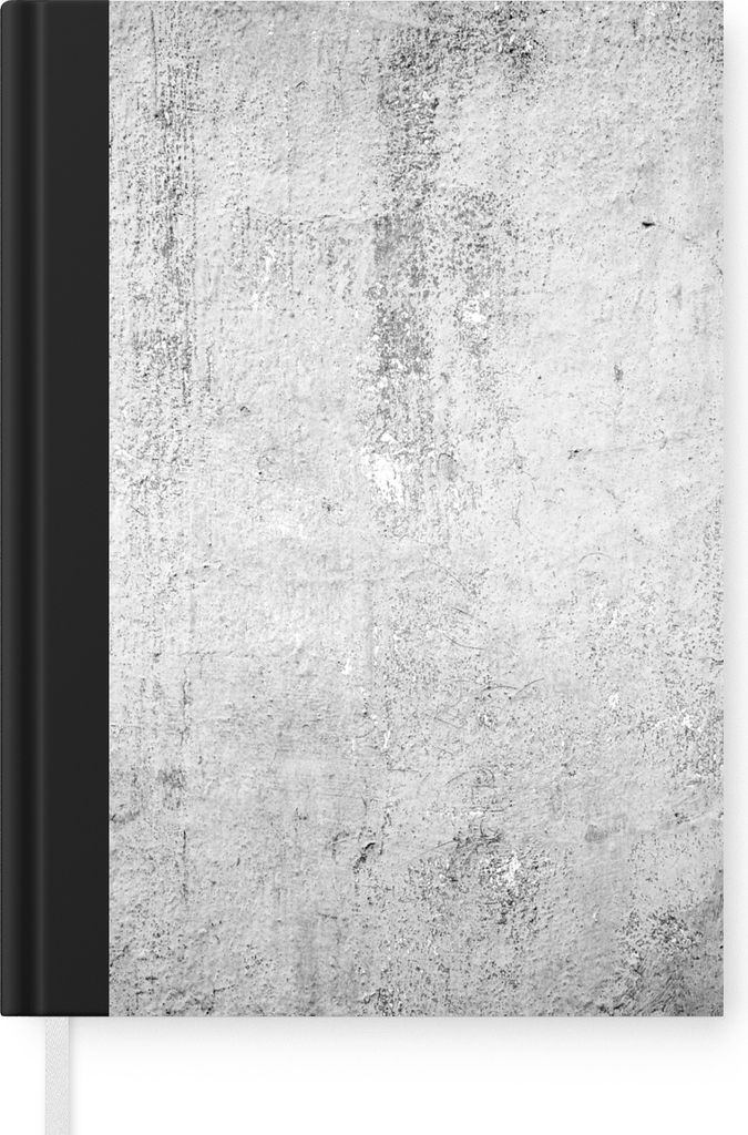 MuchoWow Notizbuch Tagebuch Haushaltsbuch Notebook A5 Beton - Grau - Gemustert - Vintage - Industriell - Notizblock - Notizheft - Notebook - Schr...