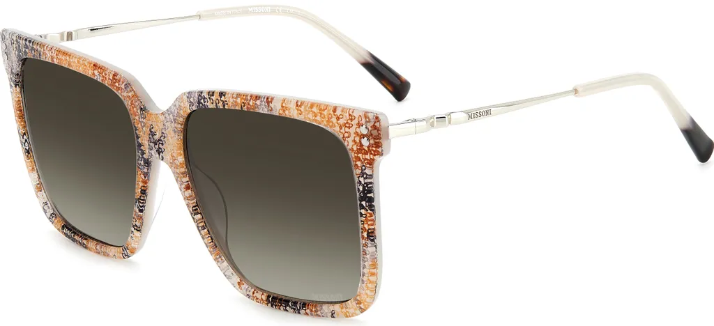 Lunettes de Soleil de Luxe pour Femmes Missoni Beige et Verres Gris