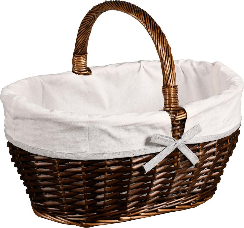 KESPER Nákupní Košík S Textilní Vložkou 45 X 34 cm Vrbový Obrázek produktu 