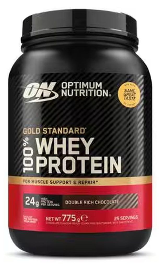 Optimum Nutrition 100% Whey Gold Standard Protein 768 Gramm Dose Chocolate