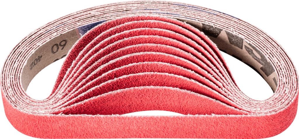 PFERD TOOLS Keramikkorn Schleifband BA 25x480mm CO-COOL60 für Edelstahl-Schliff mit Bandschleifer