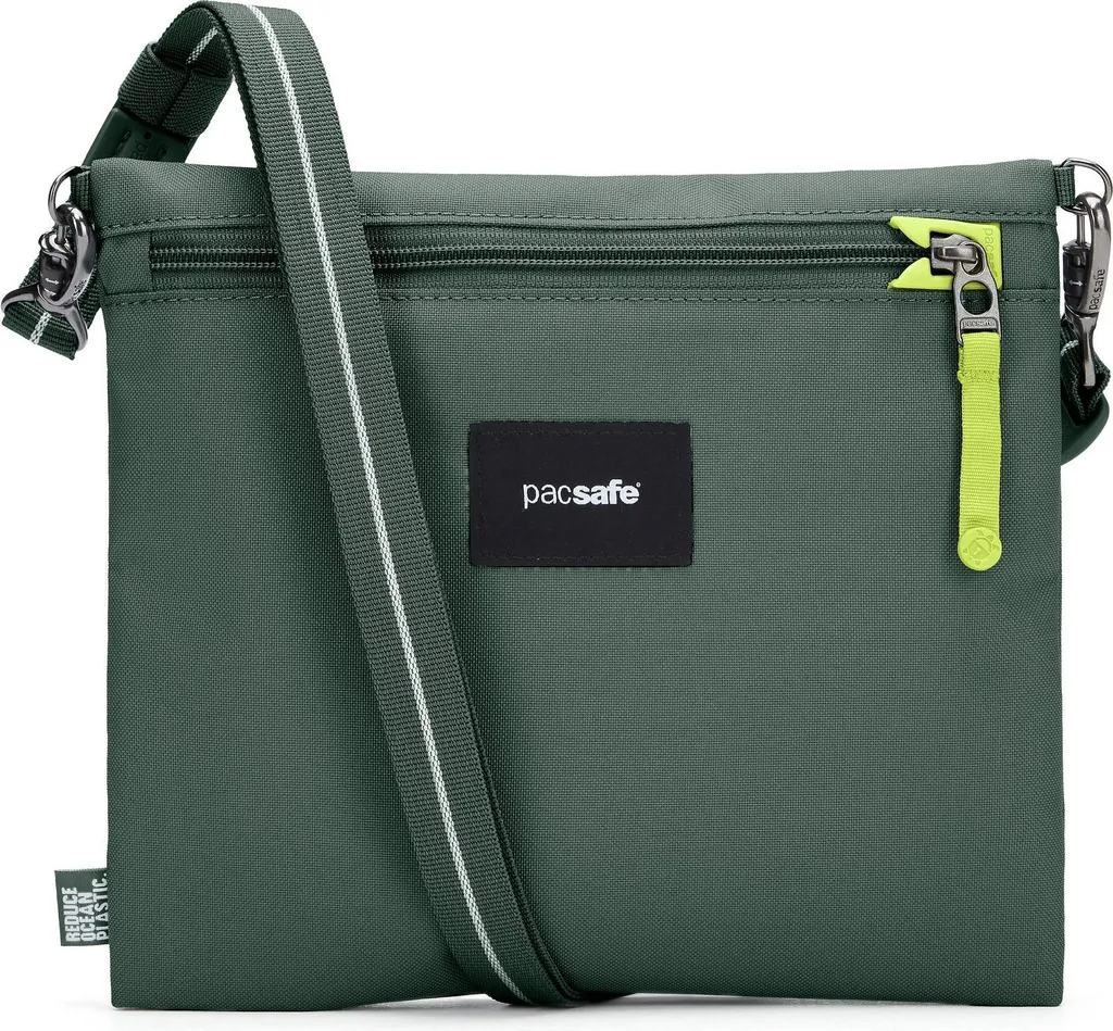 Pacsafe GO Crossbody Pouch 3,5L Vert : Protection RFID et Anti-Lacération