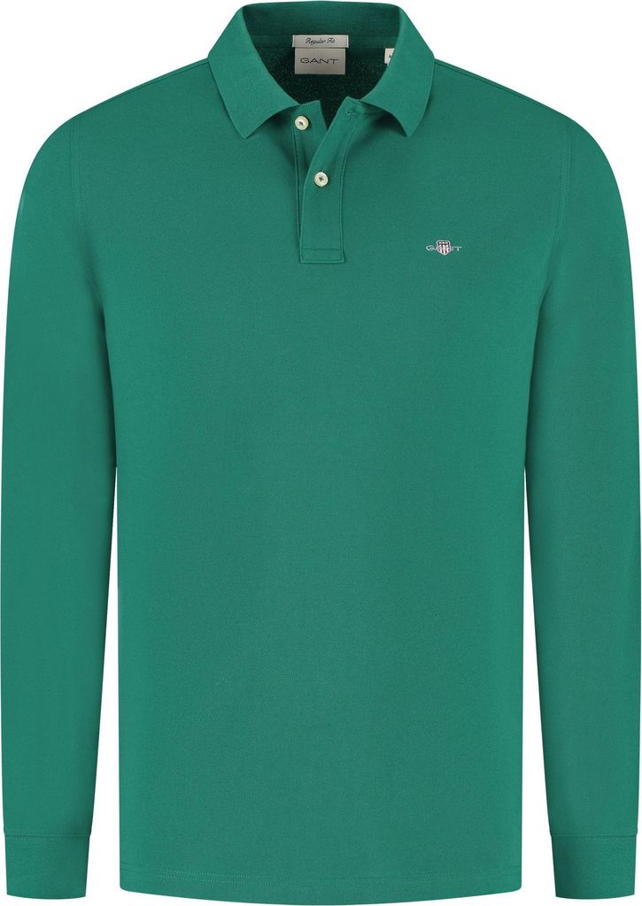 Gant Shield Piqué Rugger Longsleeve Polo Herren