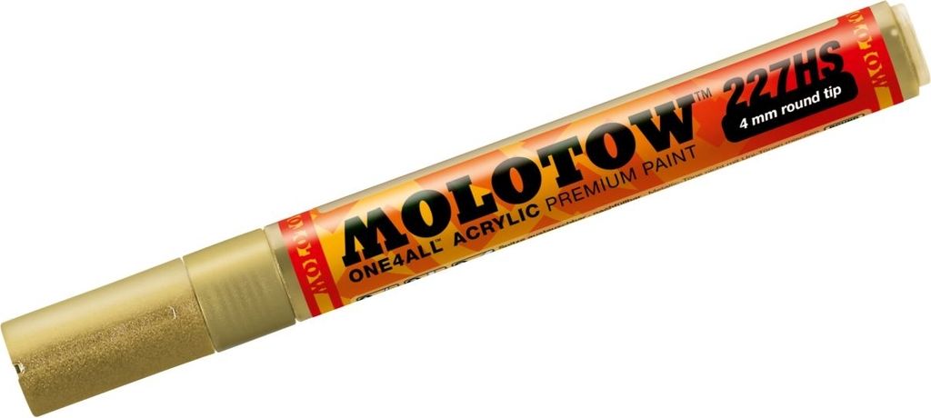Permanentmarker One4All 227 HS nachfüllbar 4mm metallic gold Packung mit 6 Stück