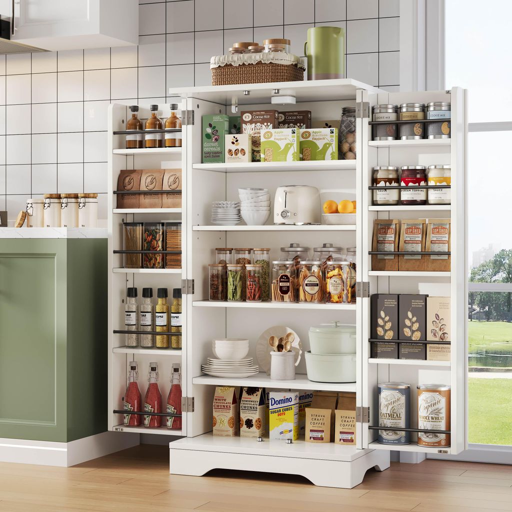 Mobiletto da cucina Merax con luce LED a sensore, mobile Immagine del prodotto 