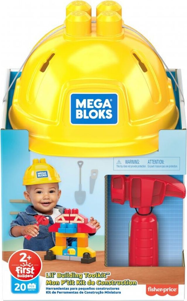 Otto Simon Fisher Price – Mega Bloks Bauhelm mit 20 Bauteilen