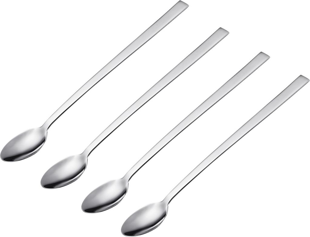 Kaffeelöffel 4er Set aus rostfreiem Edelstahl 18/10 mit polierter Oberfläche - Latte Macchiato