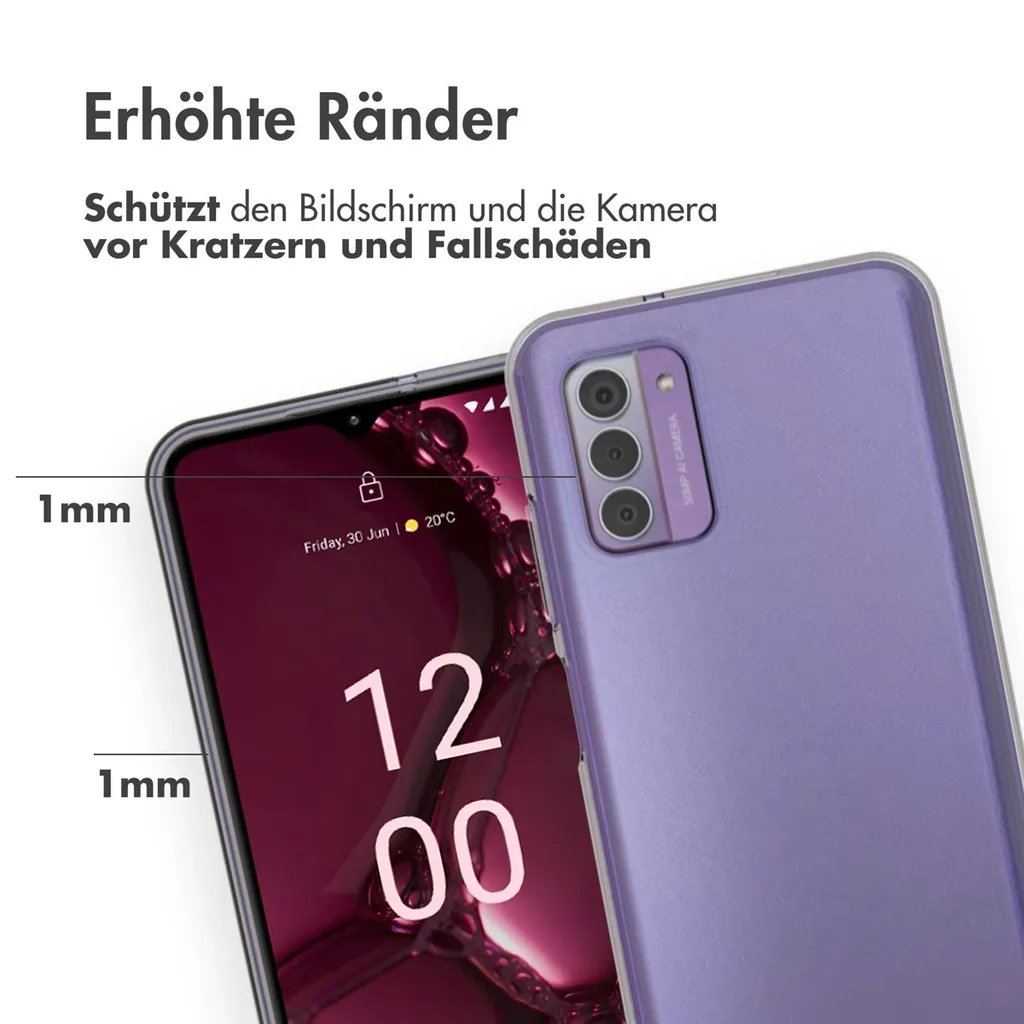 Custodia Nokia G42 Accezz TPU Trasparente - Cover Sottile Silicone - 3
