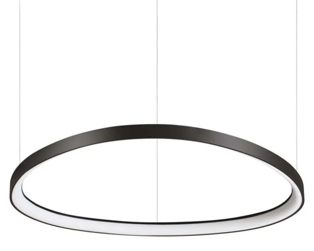 Suspension LED Contemporaine Gemini 55W en Métal Noir 3000K IP20