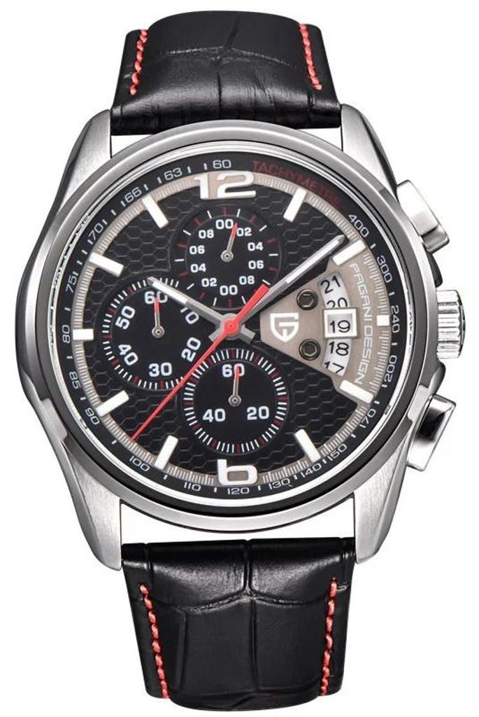 Herrenuhr Pagani Design Vescent, Quarz, echtes Leder, Produktbild 