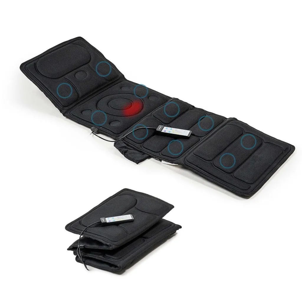 Matelas de massage chauffant 10 moteurs Vhemat pour relaxation musculaire