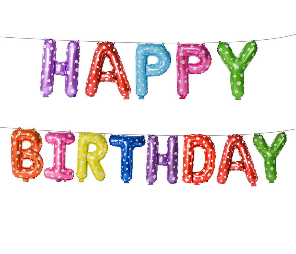 Happy Birthday Folienballons Party Produktbild 