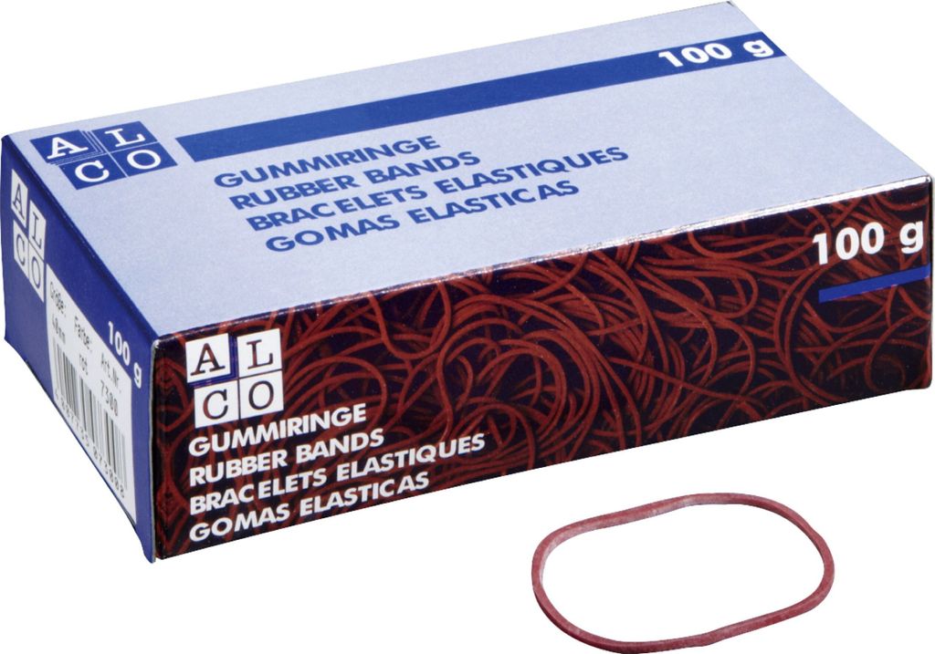 Alco Gummiring Naturkautschuk Ø 85 mm rot 100 g