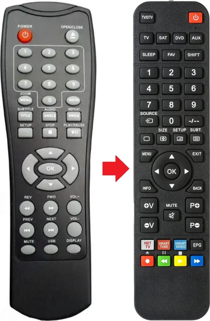 Fernbedienung passend für LAZER DV1615-812118 | DV1615812118