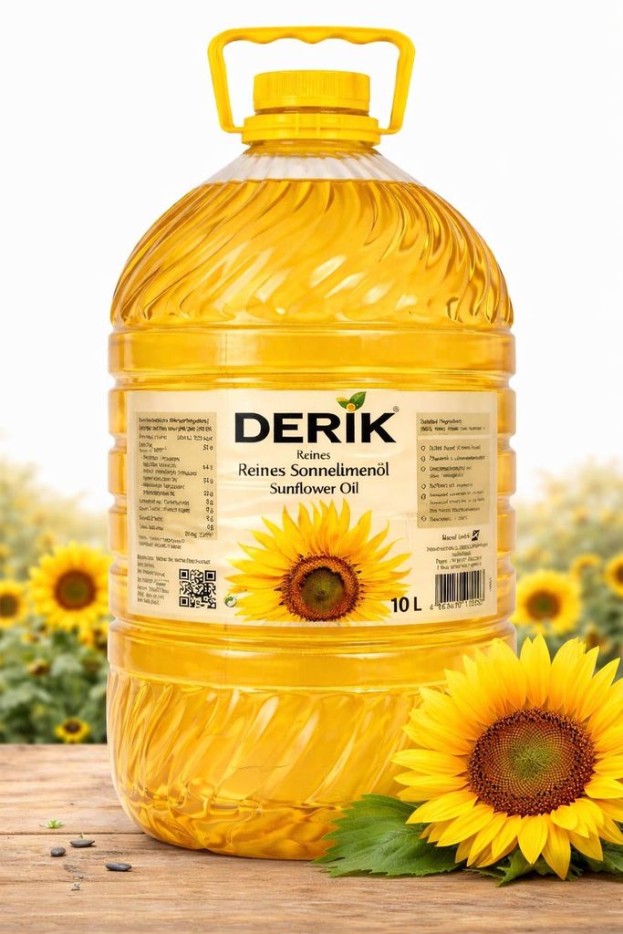 Derik Sonnenblumenöl 10L – Reines Sonnenblumenöl, Vegan, Produktbild 