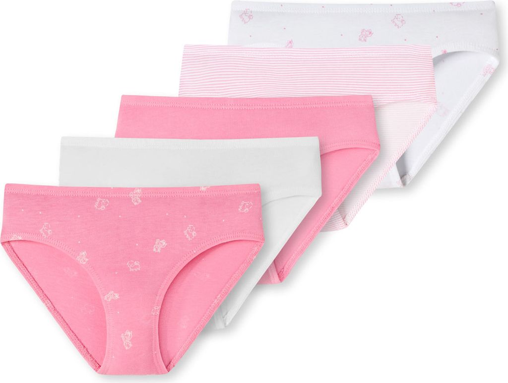 Schiesser Kleinkinder Mädchen 5 er Pack Slips Gr. 92 sortiert 6