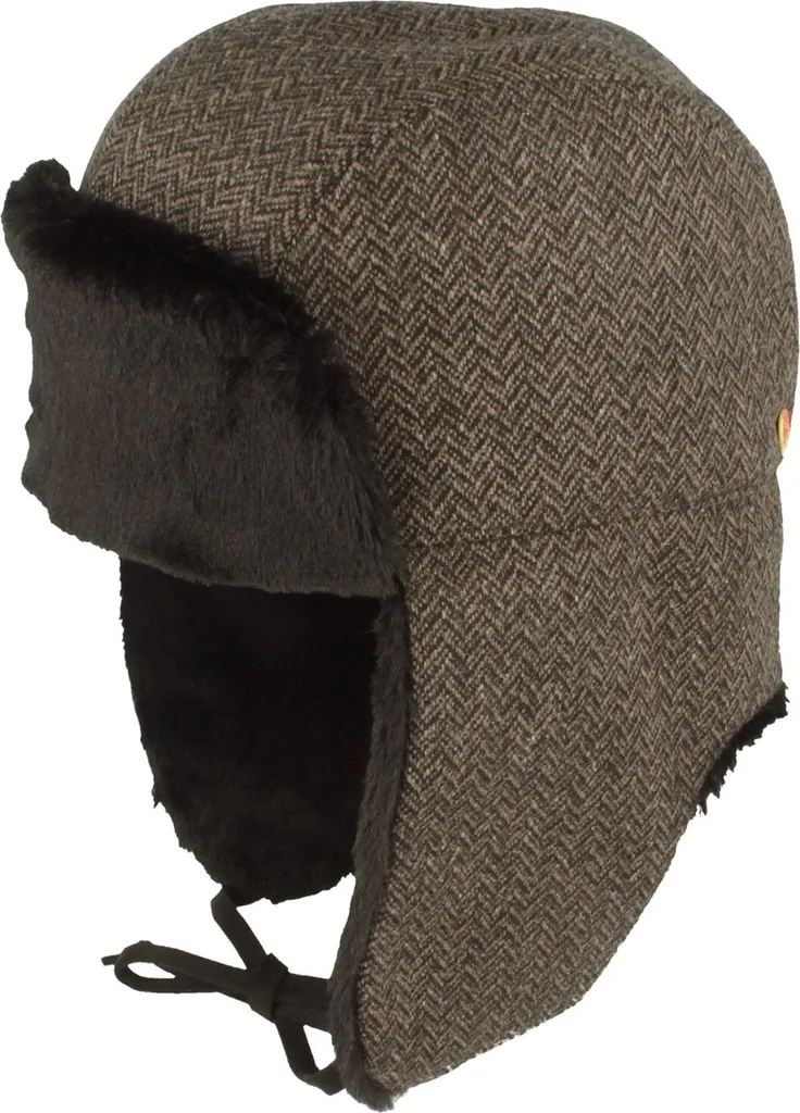 Chapeau d'aviateur hiver en laine et fourrure pour homme - Mayser XXL