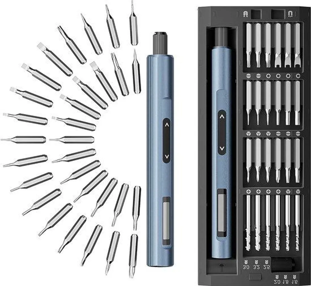 Kit tournevis électrique sans fil 53 en 1 couple élevé et 5 positions
