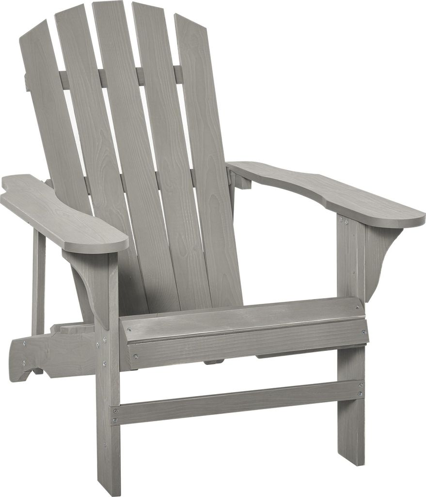Outsunny Adirondack Stuhl wetterfest Adirondack Chair aus Produktbild 