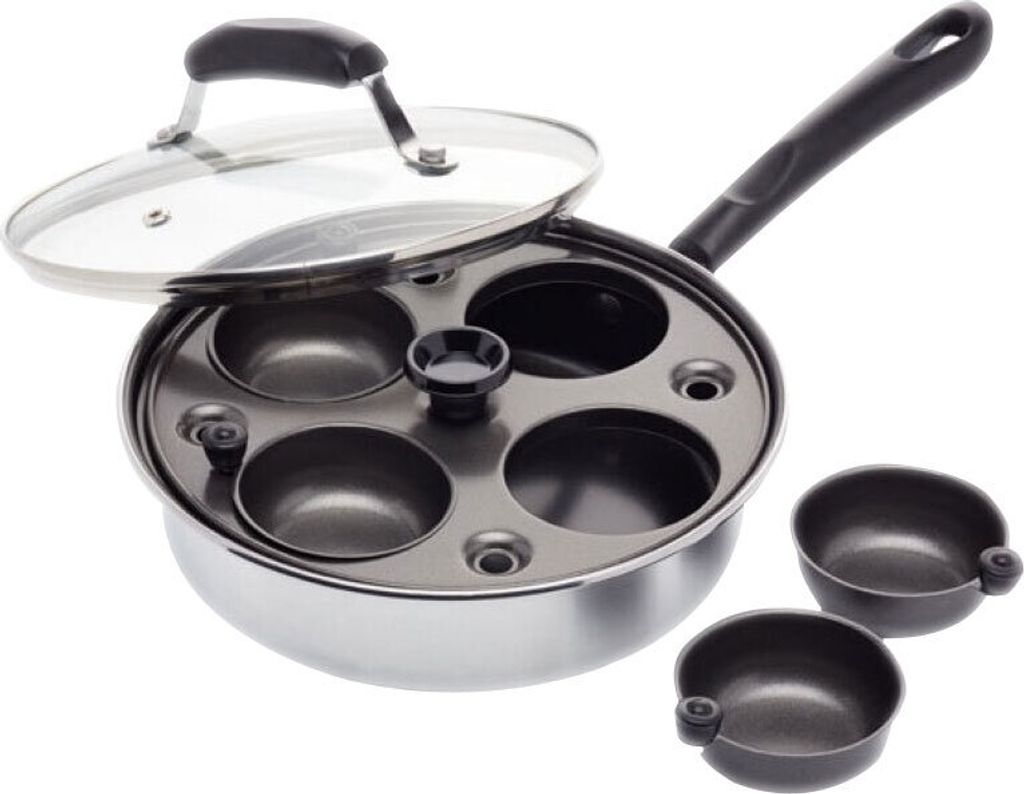 KitchenCraft - Eierpochierer de mit vier Löchern, Produktbild 5