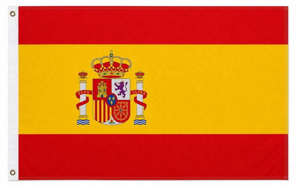 XXL Flagge Spanien 250 x 150 cm - Fahne- reißfest - Produktbild 