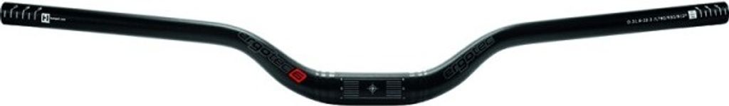 Ergotec Bügel RISER BAR 50/ 31,8, 12°, Ø = 31,8mm, Aluminium, schwarz, SL 6