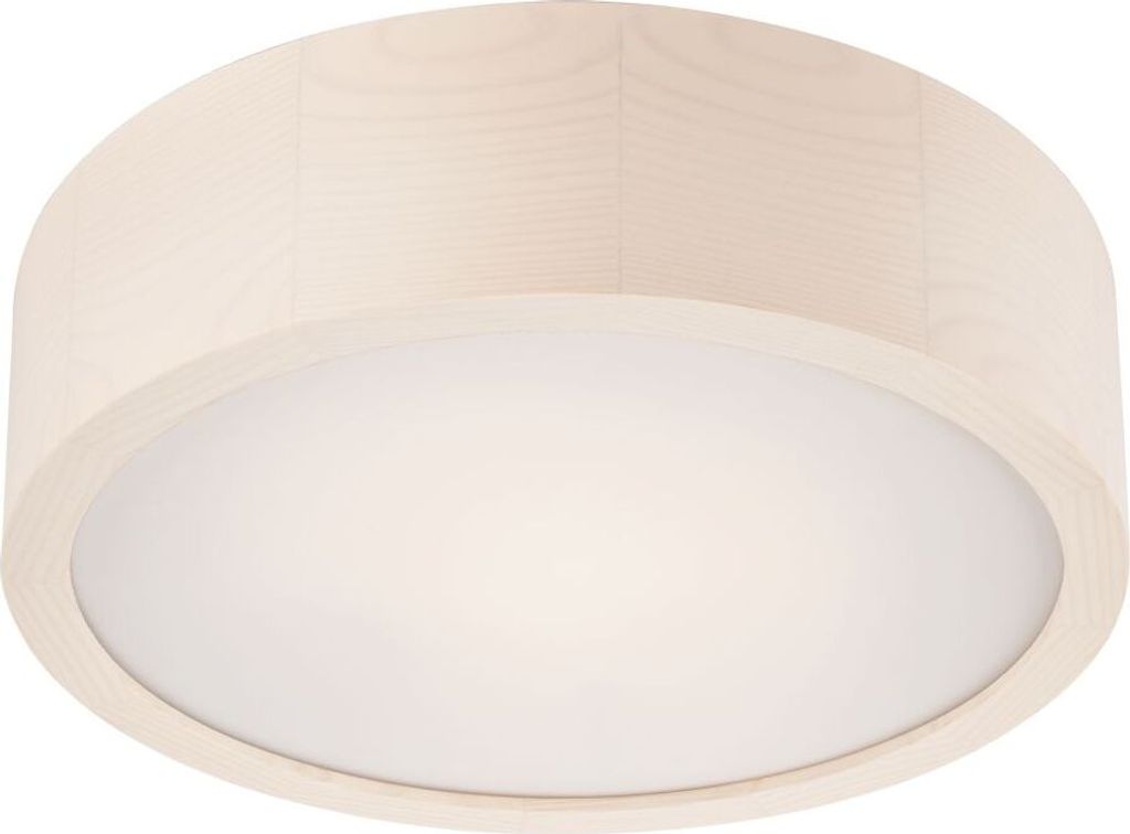 Deckenleuchte WEIß E27 Ø27cm H:8cm dimmbar Produktbild 