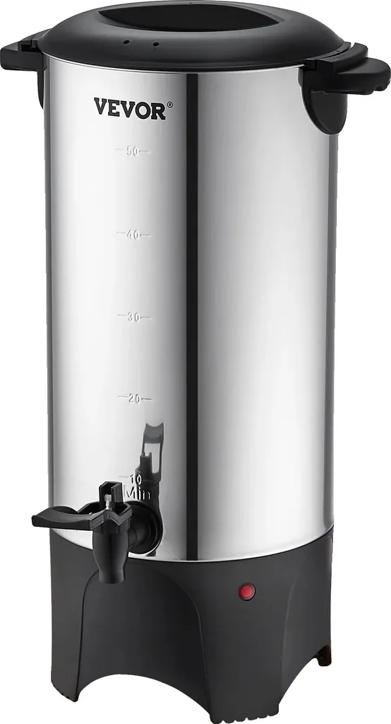 Percolateur 50 Tasses Inox : Fini l'Attente avec l'Infusion 1 Min