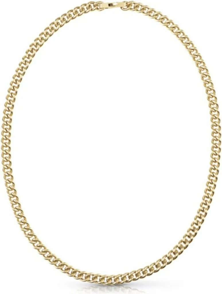 Collier GUESS UMN70033 Lion King en acier inoxydable argenté pour homme