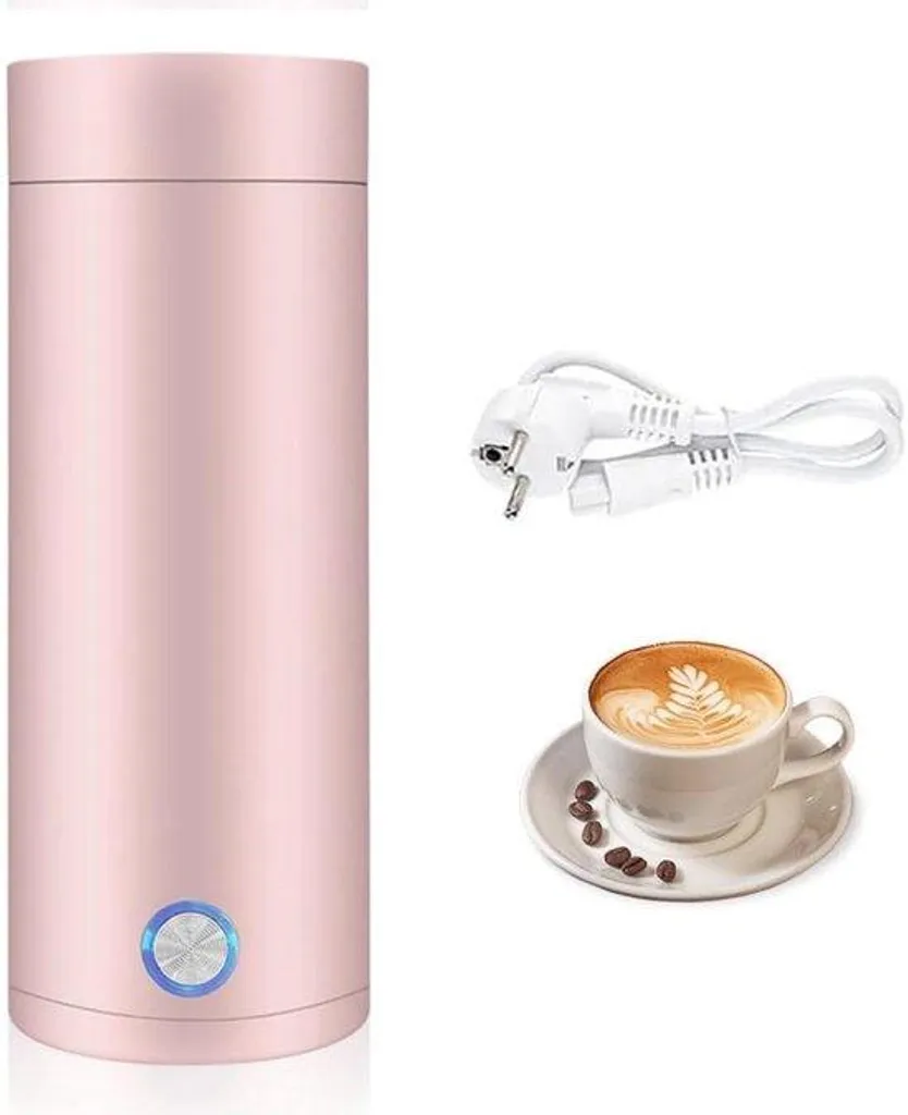 Mini Thermos Électrique 400ml - Fini le Café Froid avec Arrêt Automatique