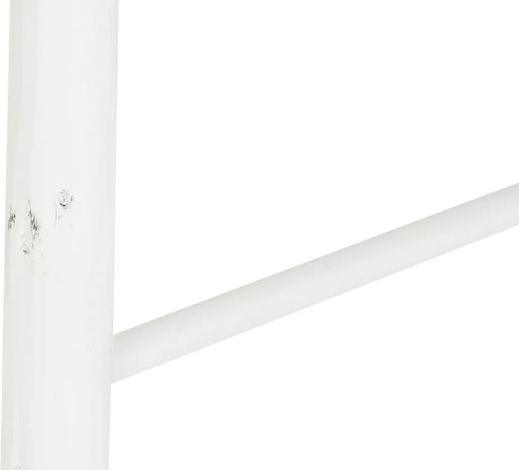 Porte-serviettes bois blanc anti-humidité 176 cm : séchage rapide
