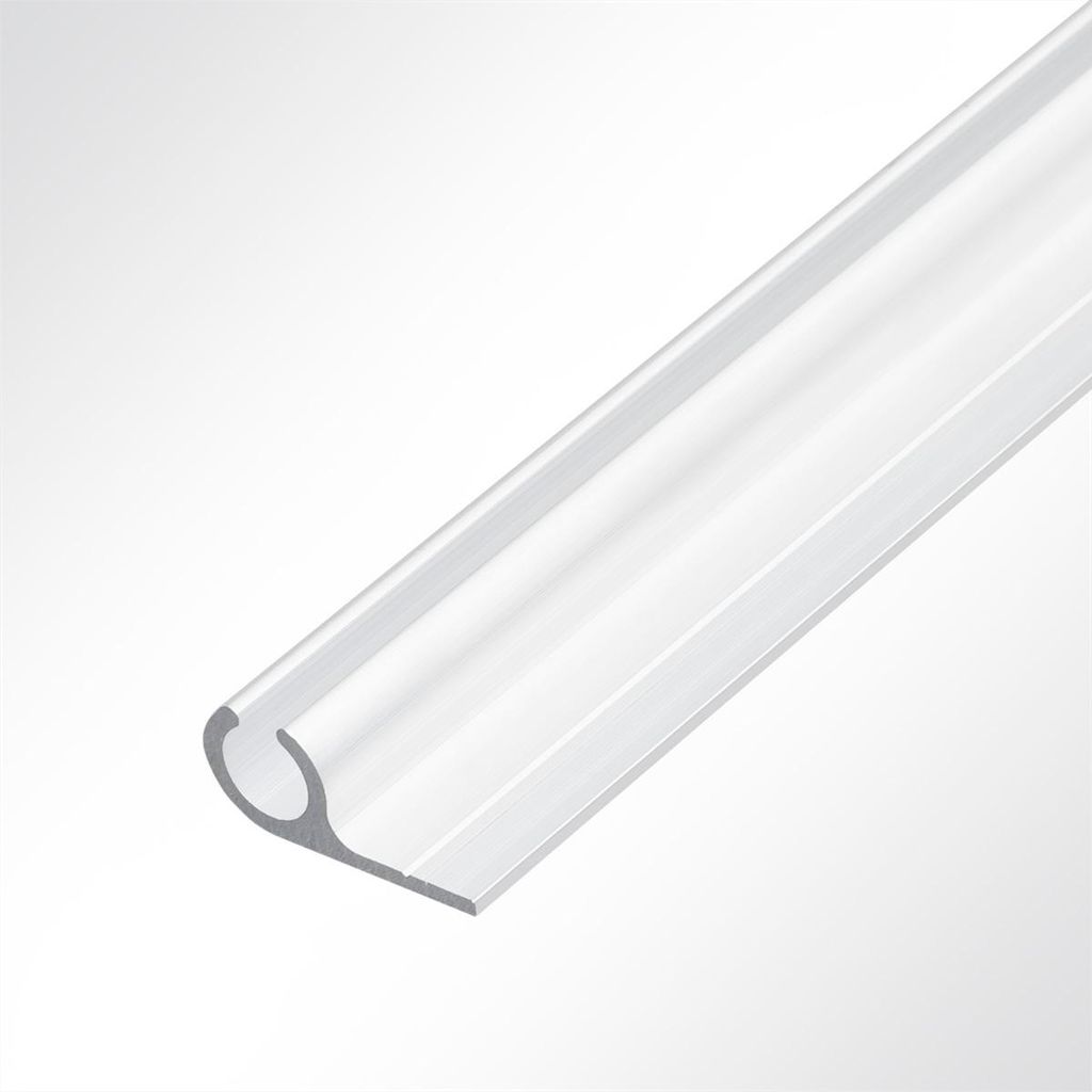 Lysel® Kederschiene Kederleiste Aluminium 90° weiß RAL 9016 Produktbild 