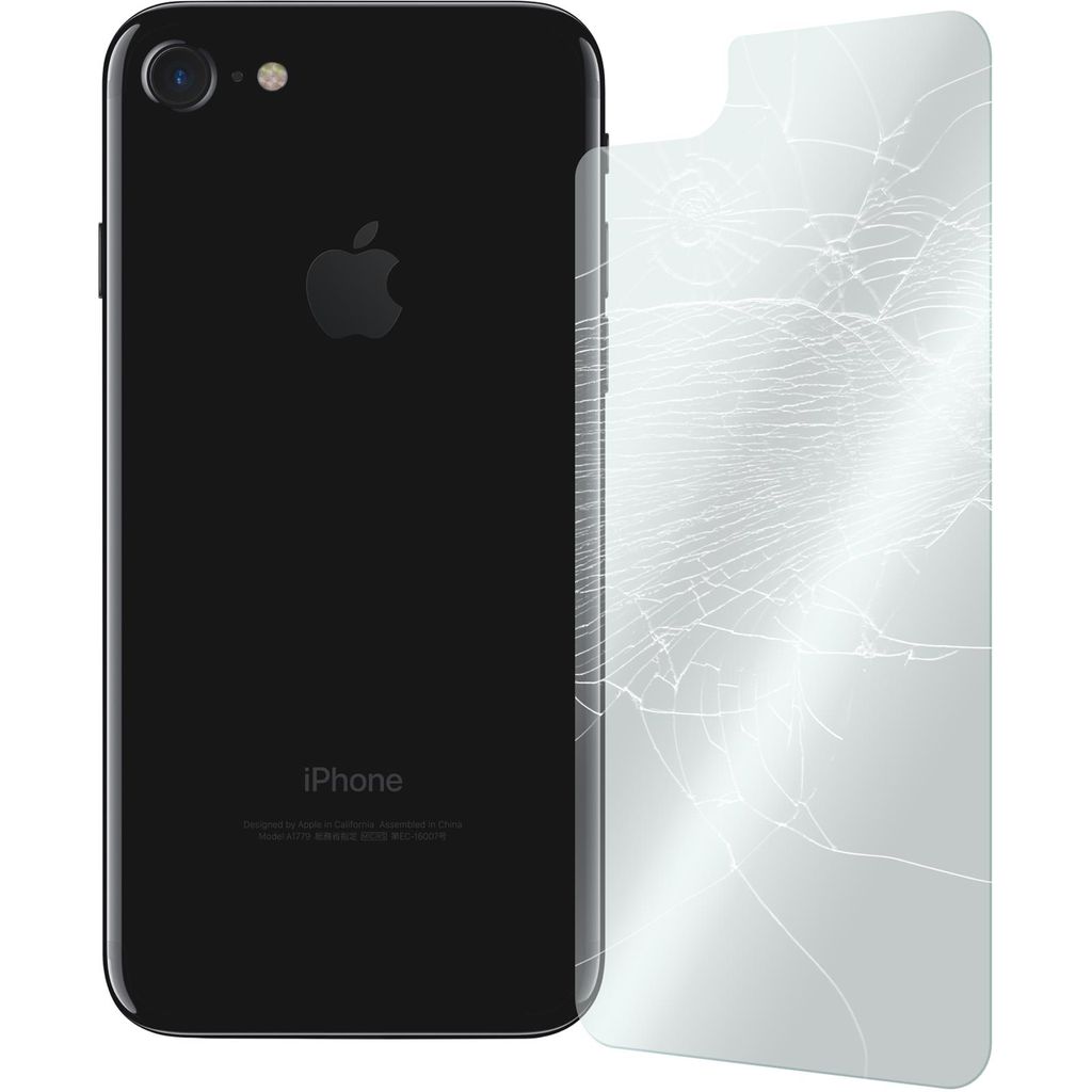 1er-Pack PhoneNatic Glas-Folie Rückseite klar kompatibel mit Apple iPhone 7 / 8 / SE 2020 - Panzerglas für iPhone 7 / 8 / SE 2020