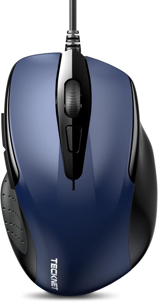 mit Kabel, Computermaus mit 6 Tasten, 6400 DPI, Ergonomisches Optical Business Kabelgebundene Maus für PC, Laptop, USB-Kabel 150 cm