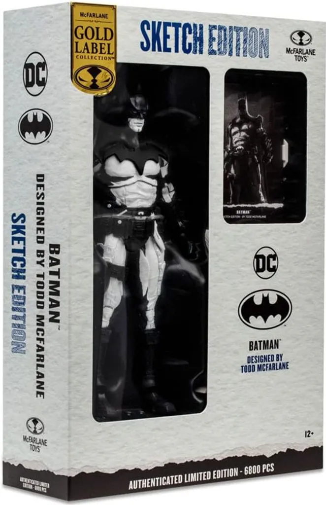 Figurine Batman Sketch Edition limitée McFarlane avec carte collector