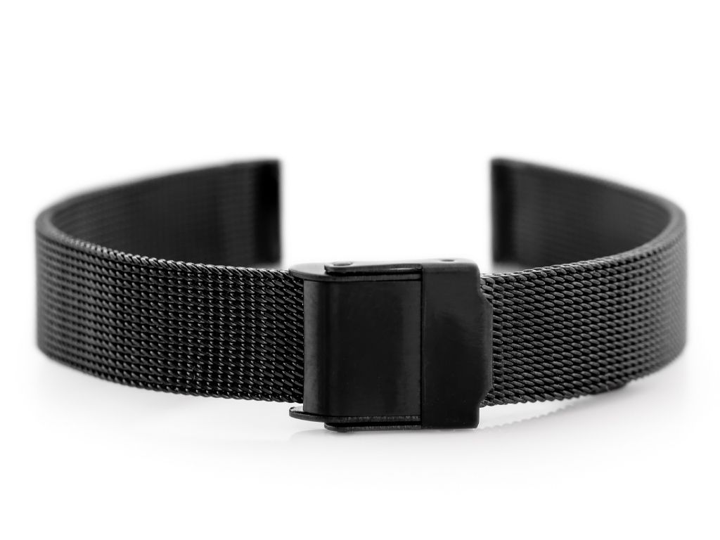 Pazifisch 04e Armband - HQ Mesh - Schwarz 14mm